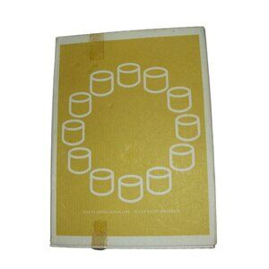 IKEA Votive Tea Light Candle Holder 12 Varmeljushallare White Ceramic Interlink